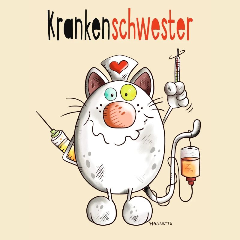 Happy Krankenschwester Katze - Comic