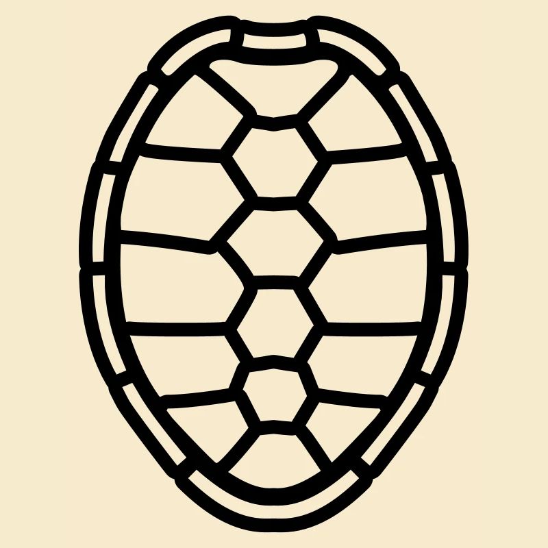 pattern turtle shell design logo comic cartoon tur