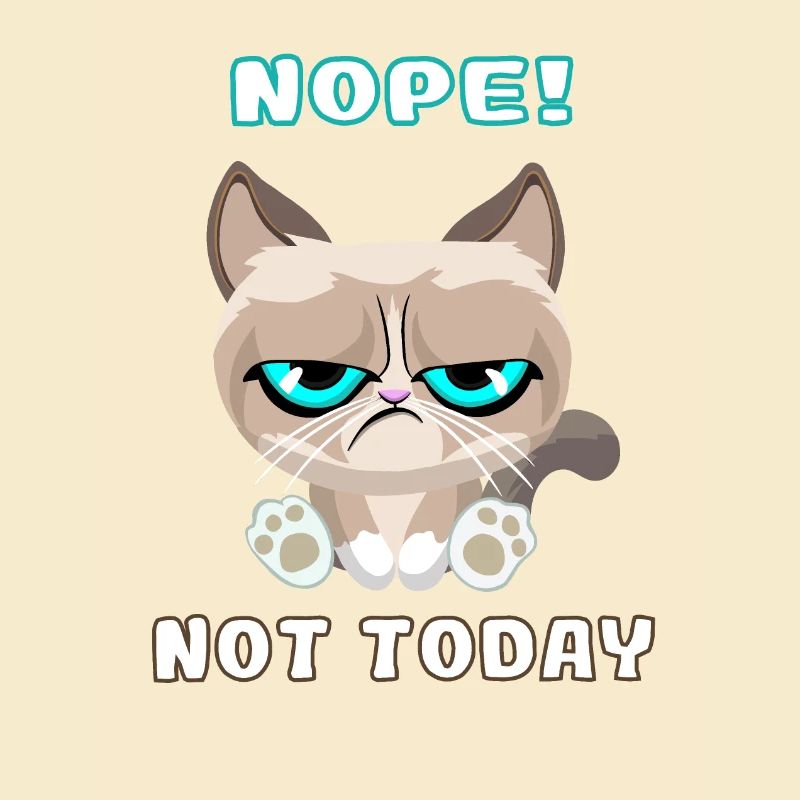 Grumpy Cat, Dackelkatze, Nope, Not Today