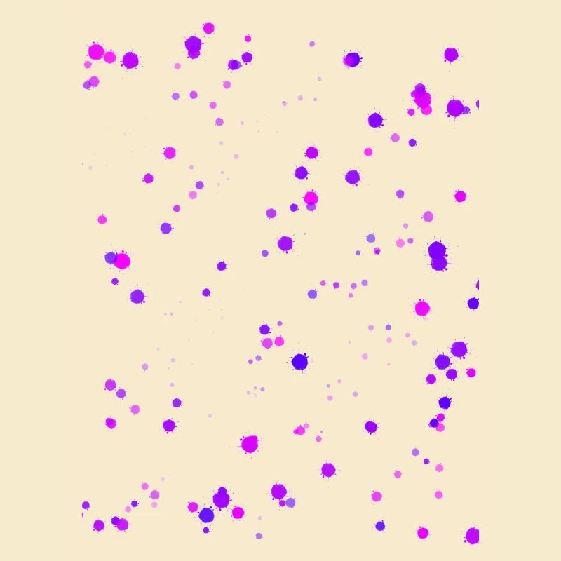 Taches de couleur violette