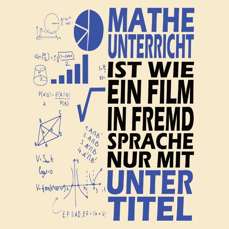 Math school student profession gift