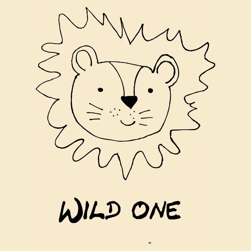 Löwe "wild one" Kindershirt