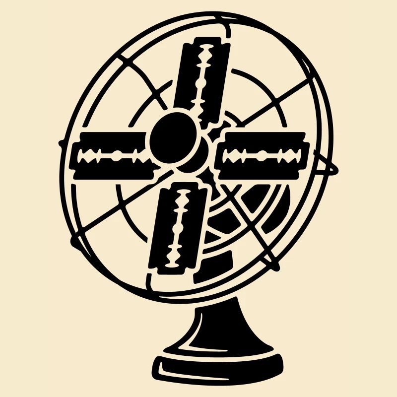 Ventilator mit Rasierklingen
