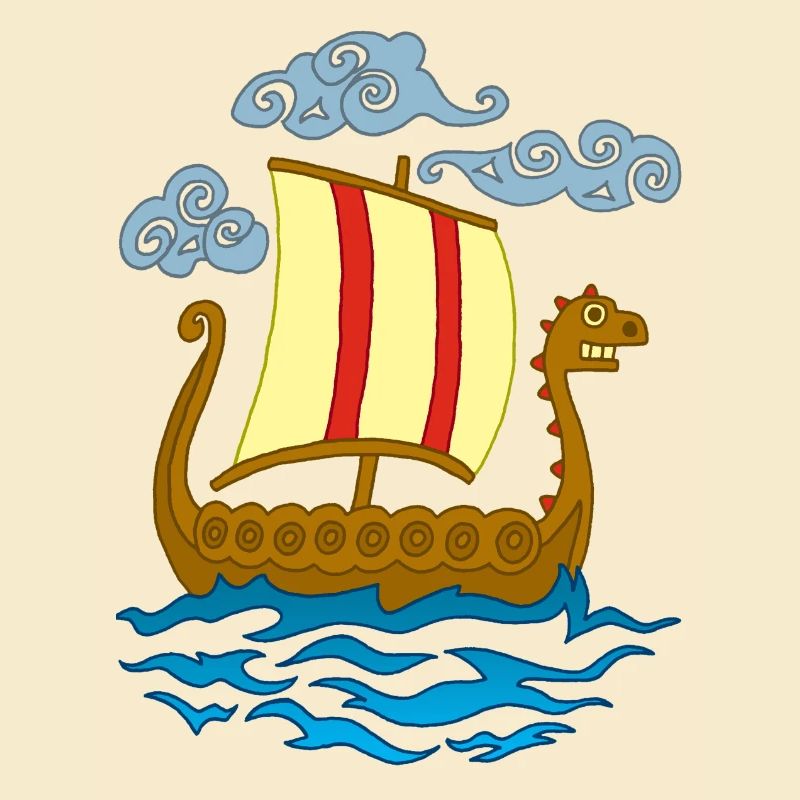 Lustiger Wikinger Drakkar