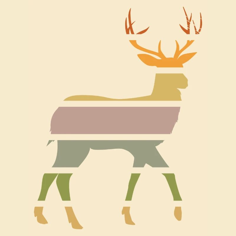 forest dwellers deer from the forest deer-sunset