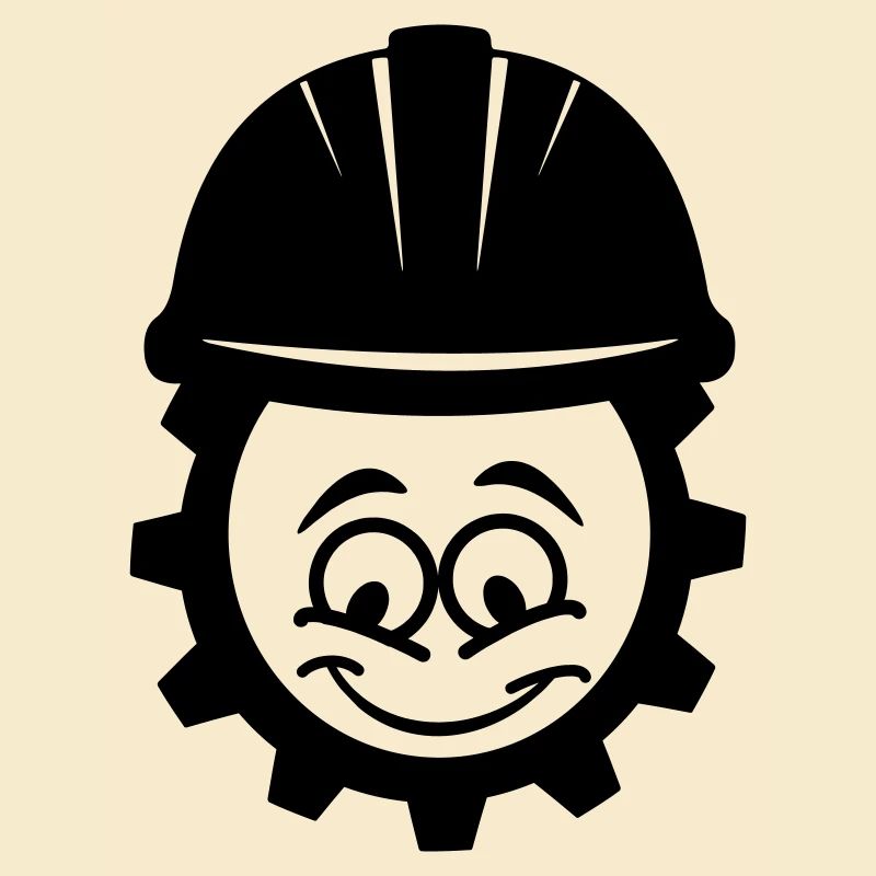 Mechaniker mit Helm