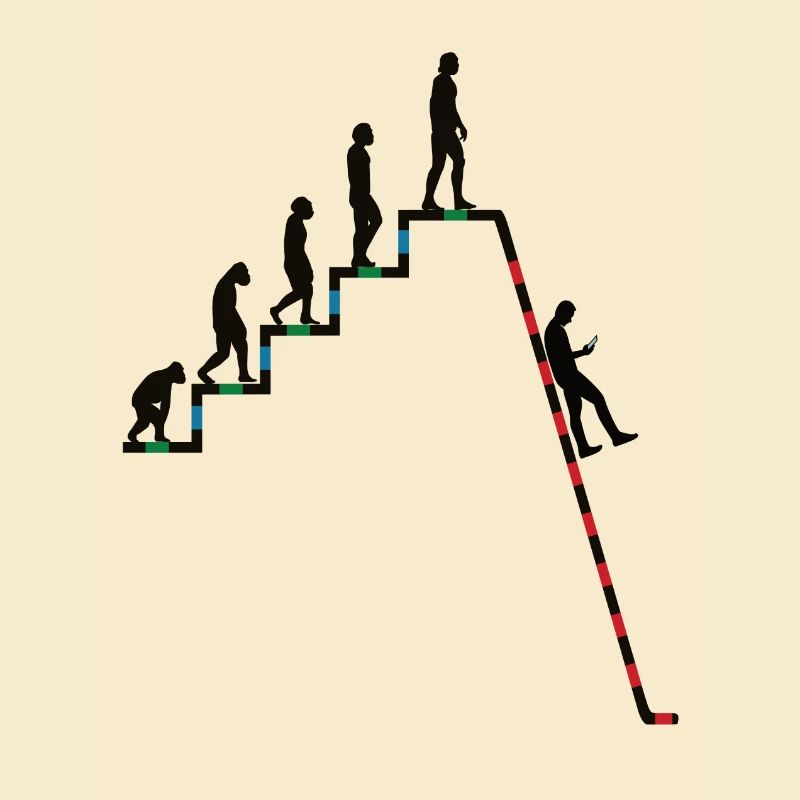 Evolution Richtung Abgrund