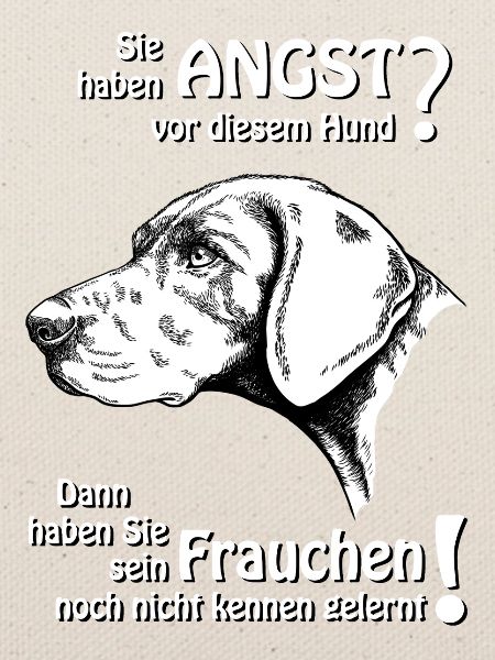 Angst vor diesem Hund? Frauchen...