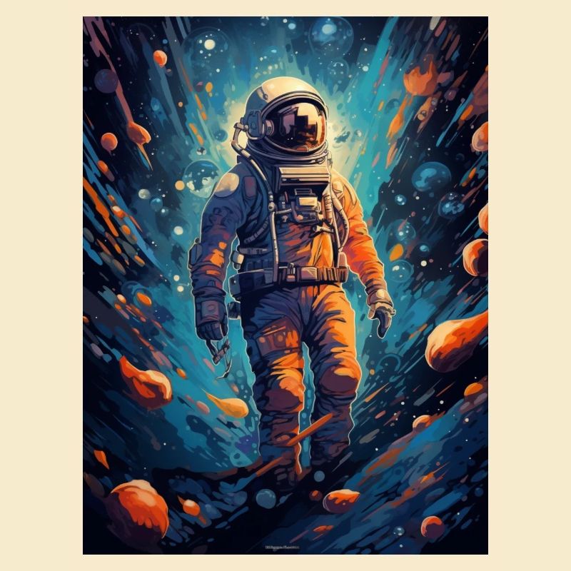 Astronaute de sortie dans l’espace