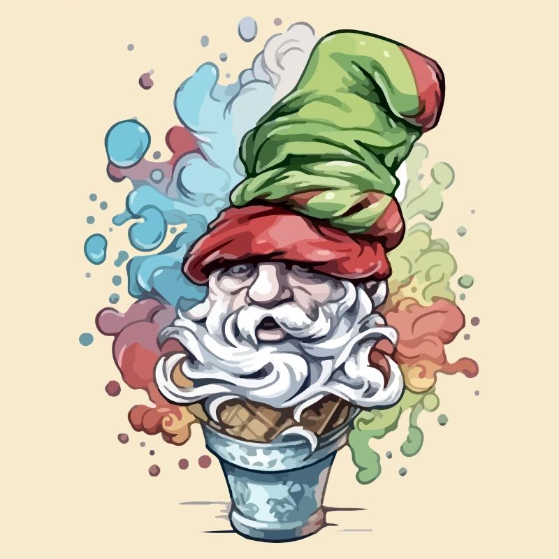 Elf in der Eiswaffel