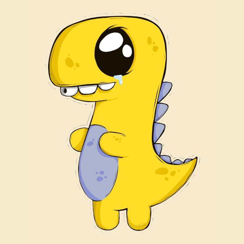Trauriger Dino
