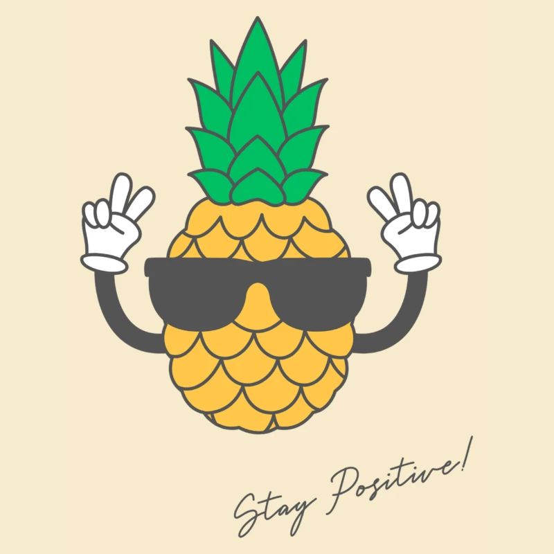 Pineapple "positive Vibes"