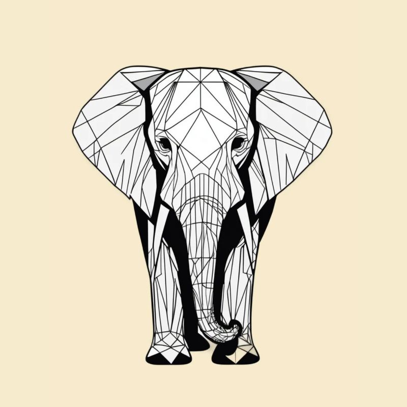 Moderner Elefant