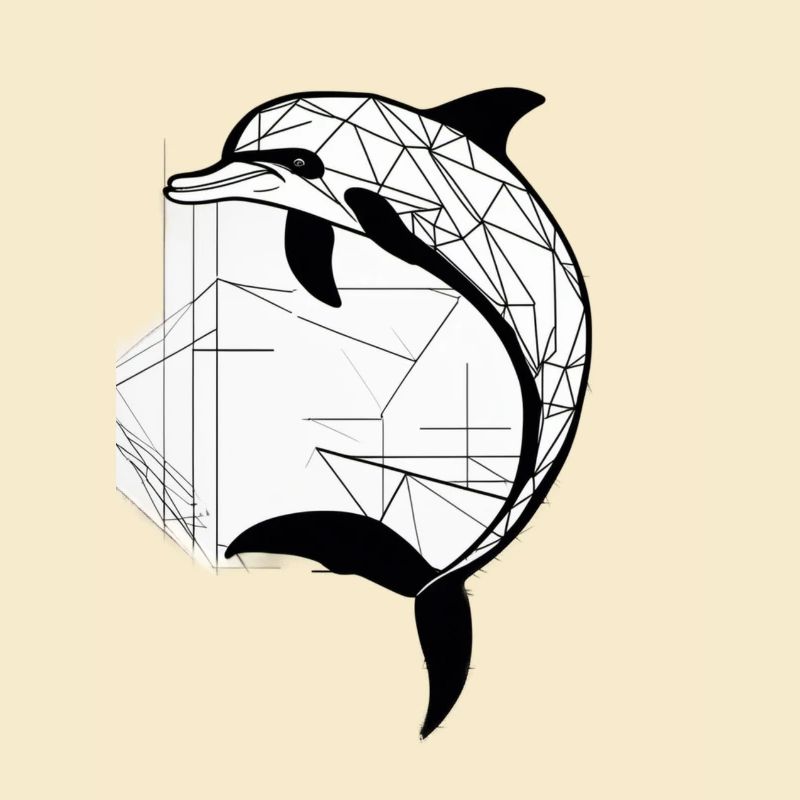 Moderner Delfin