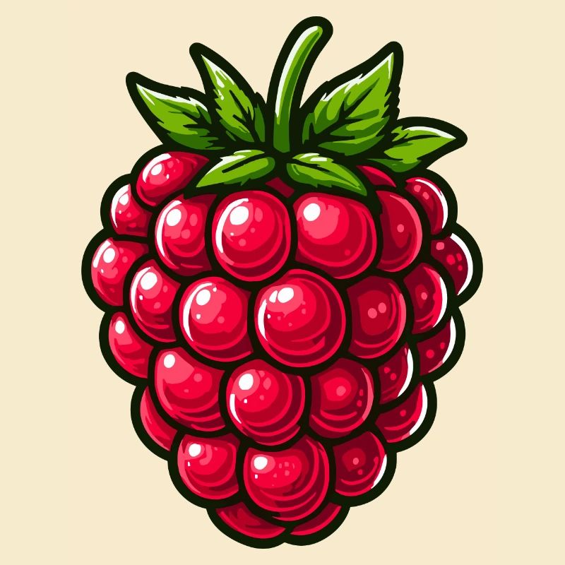 Raspberry, fruit