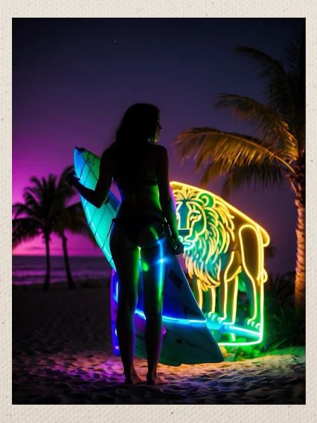 Lion Surfer
