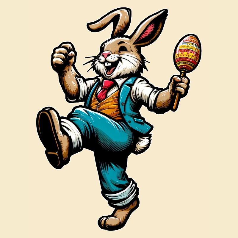 Osterhase singend