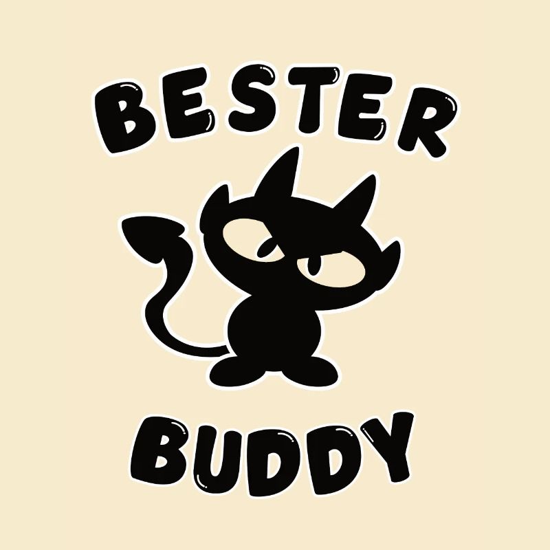 cooles bester Buddy Design mit Teufelchen