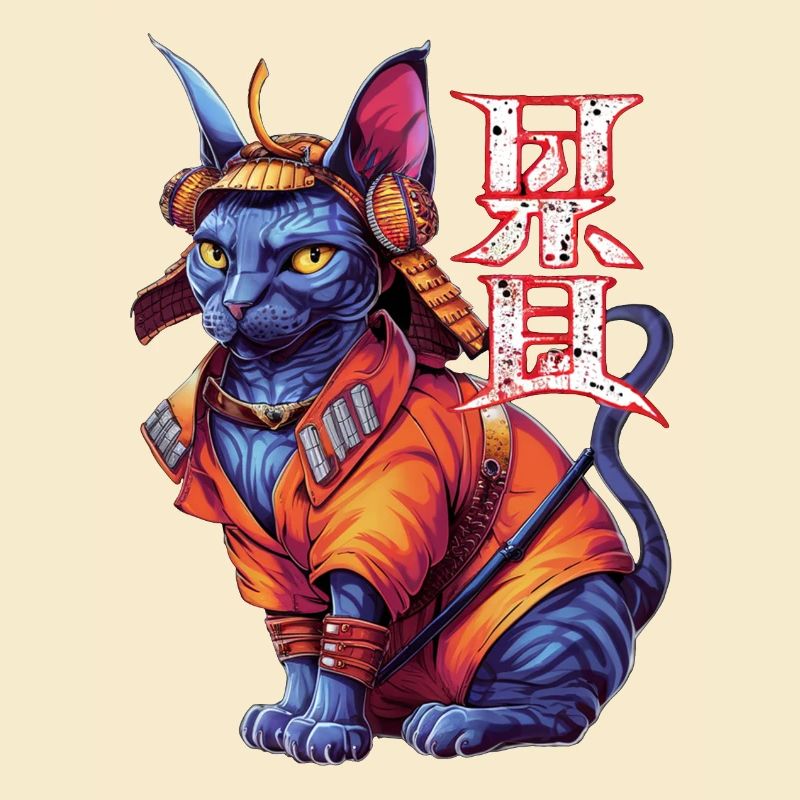 Samurai-Katze - Ninja-Kätzchen