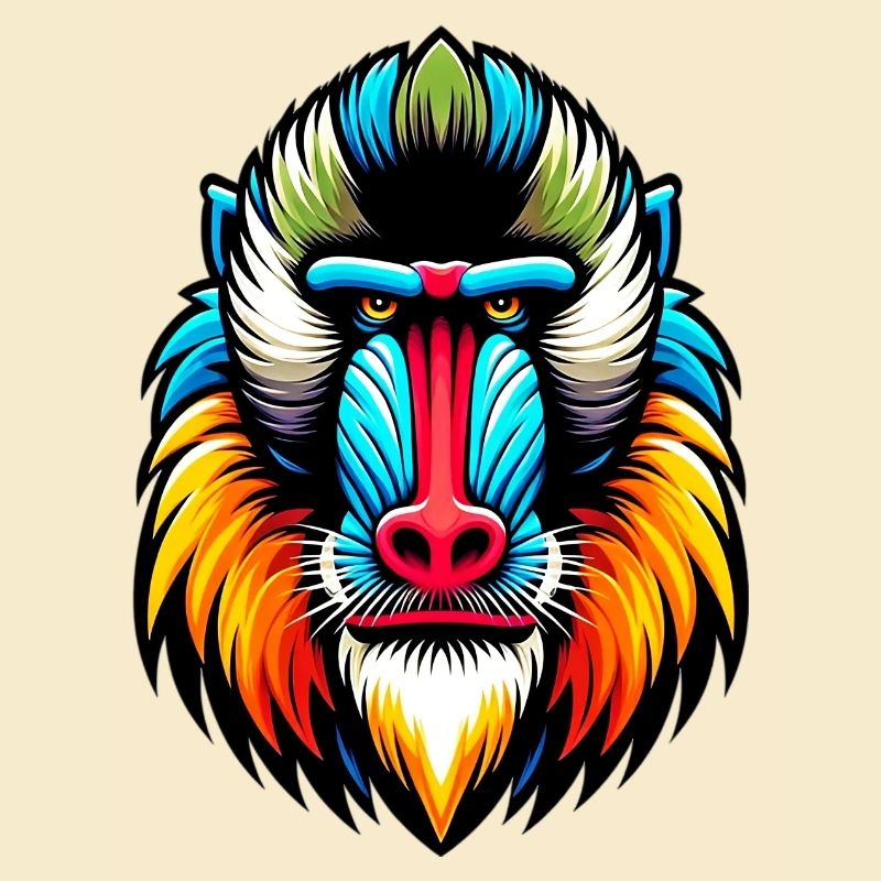 Mandrill monkey