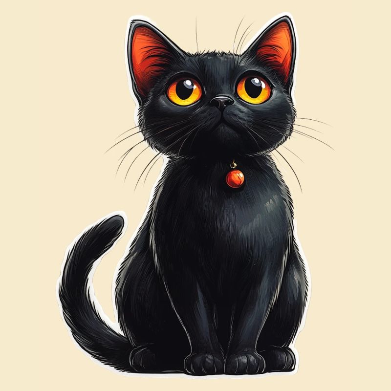 Schwarze Katze