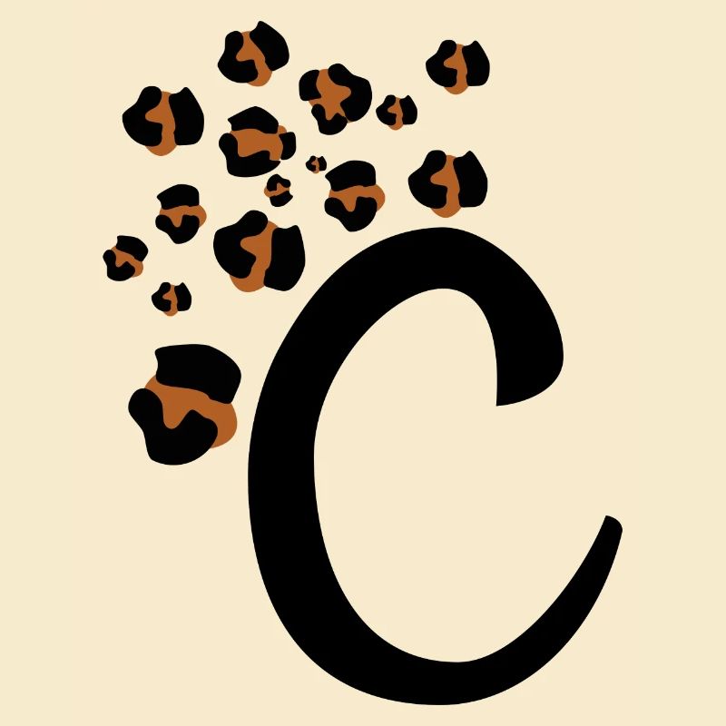 Letter c leopard patterns