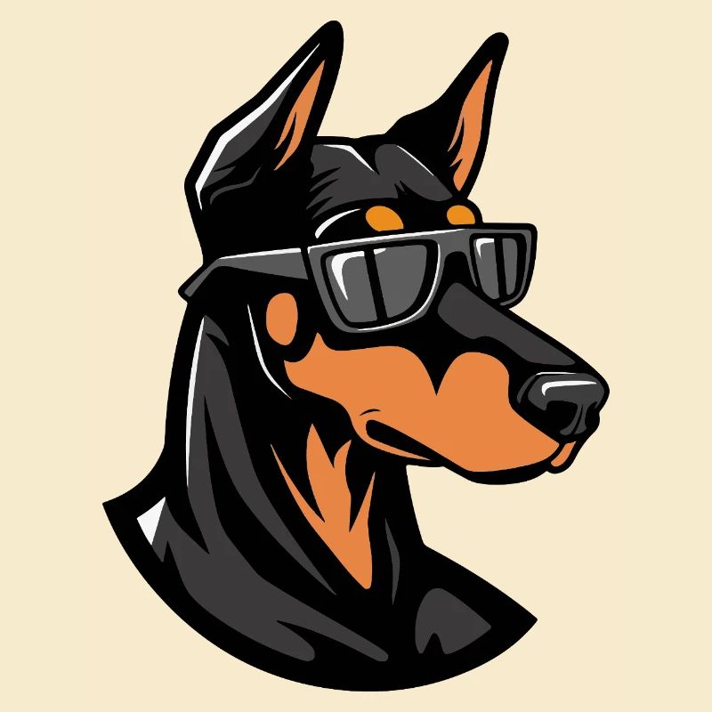 Dobermann Hund Cool Tier