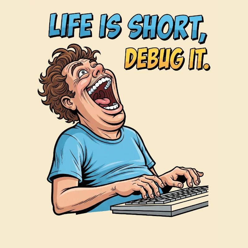 Debug Your Life: Witziges IT Programmierer Shirt