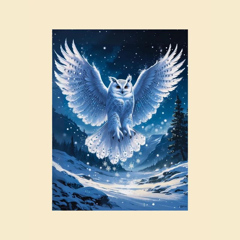 Schnee-Eule