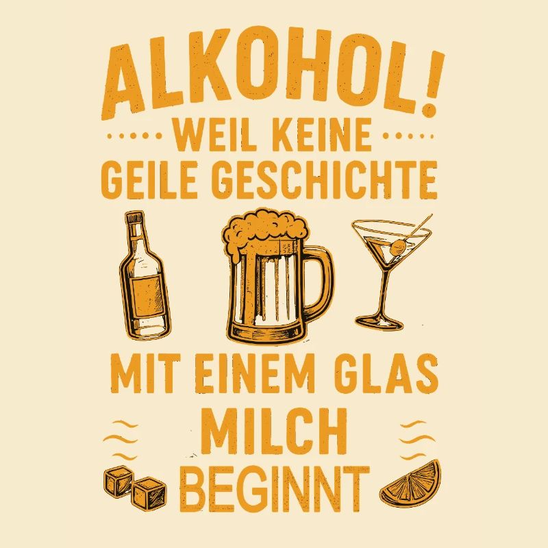 Humorous drinking design with alcohol theme
