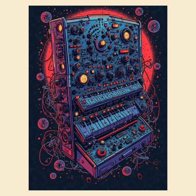 Futuristic electronic music device