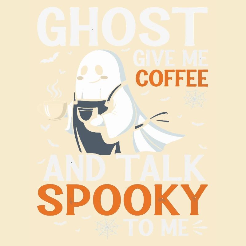 Spooky Ghost Coffee Talk T-Shirt