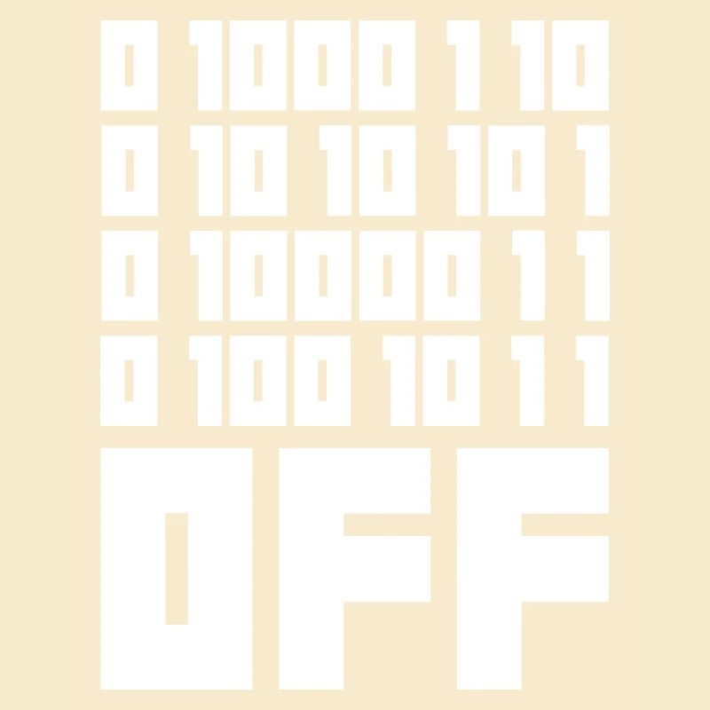 Binary Code F**k OFF – Humour Nerd & Geek Code