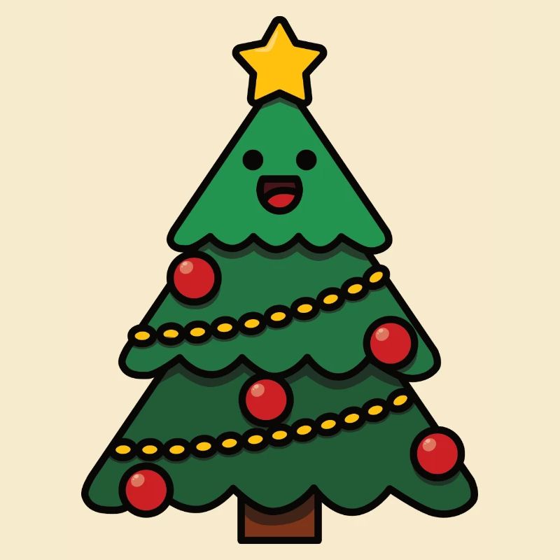 Small Merry Christmas Tree