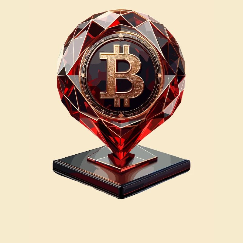 Conception exclusive du trophée Bitcoin
