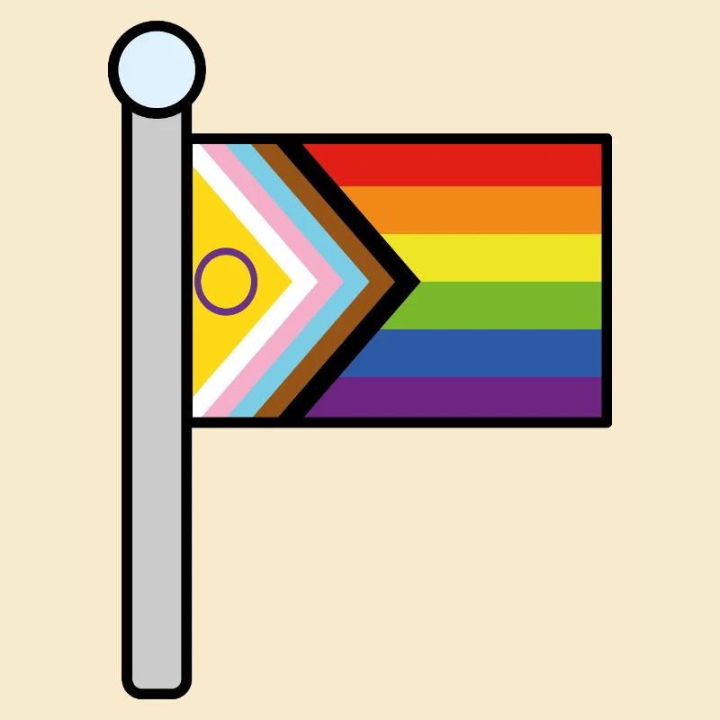 Mât du drapeau de la fierté Inclusive Progress