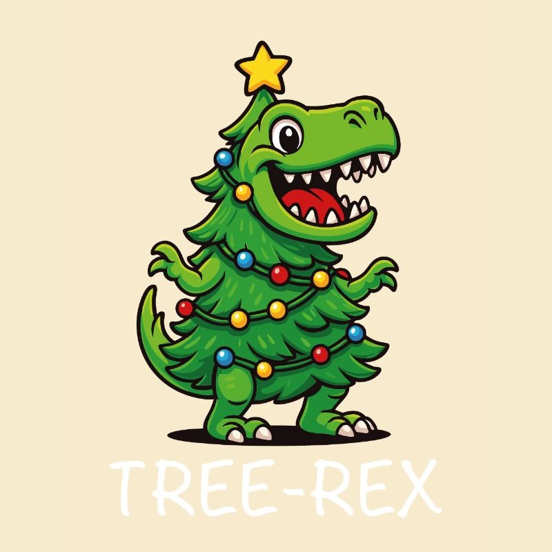 Tree Rex – Lustiges Dino Weihnachten