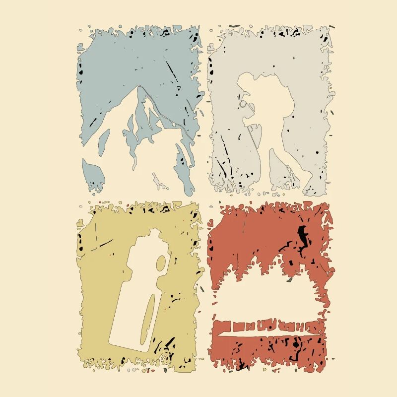 Four Panel Silhouette Grunge