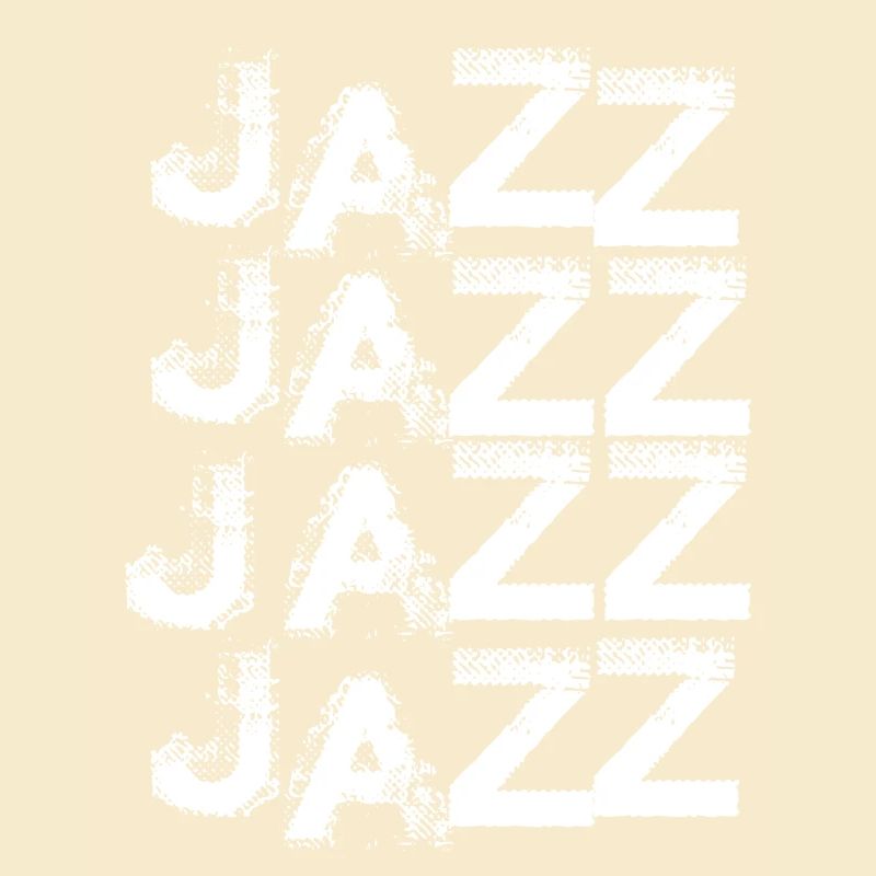 Jazz-gestapelte Typografie