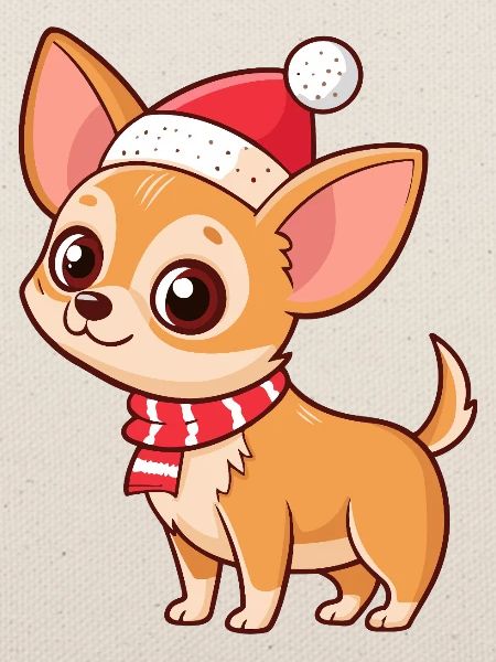 Warmer Weihnachts-Chihuahua