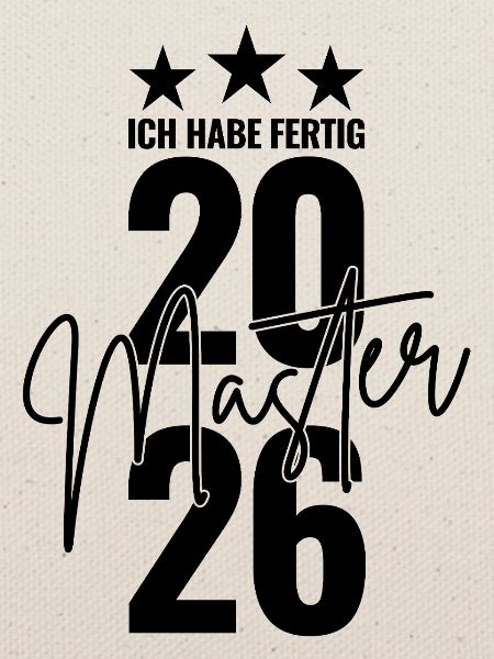 Master 2026 Ich habe fertig