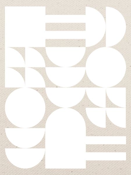 Monochromes geometrisches Mosaik