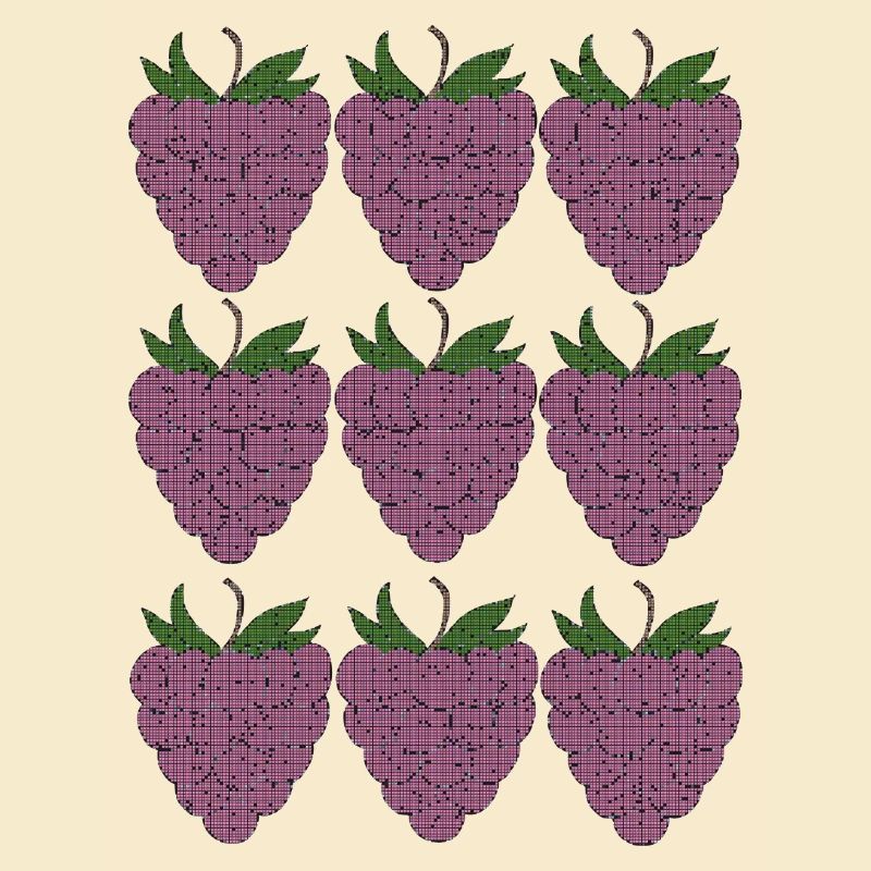 raspberry pattern textile