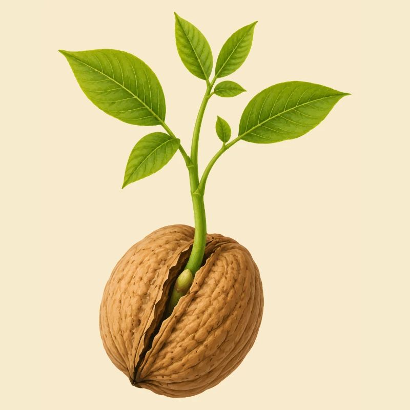 Small Grows Large Walnut Design