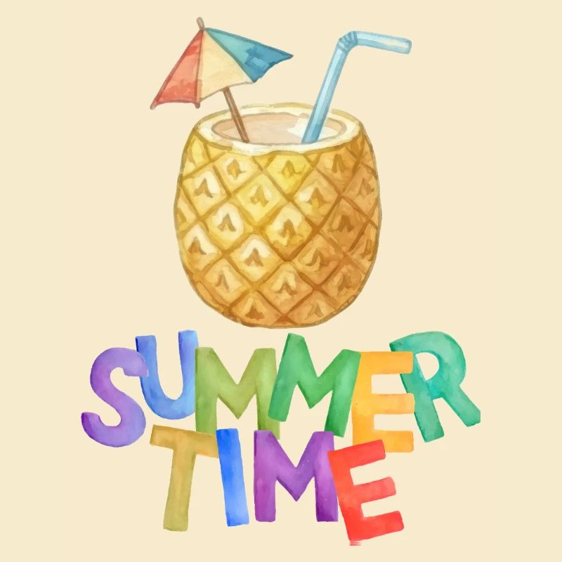Sommerzeit Ananasgetränk