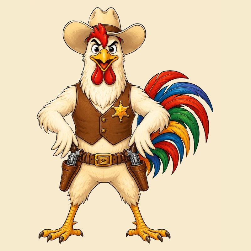 Hahn als Sheriff
