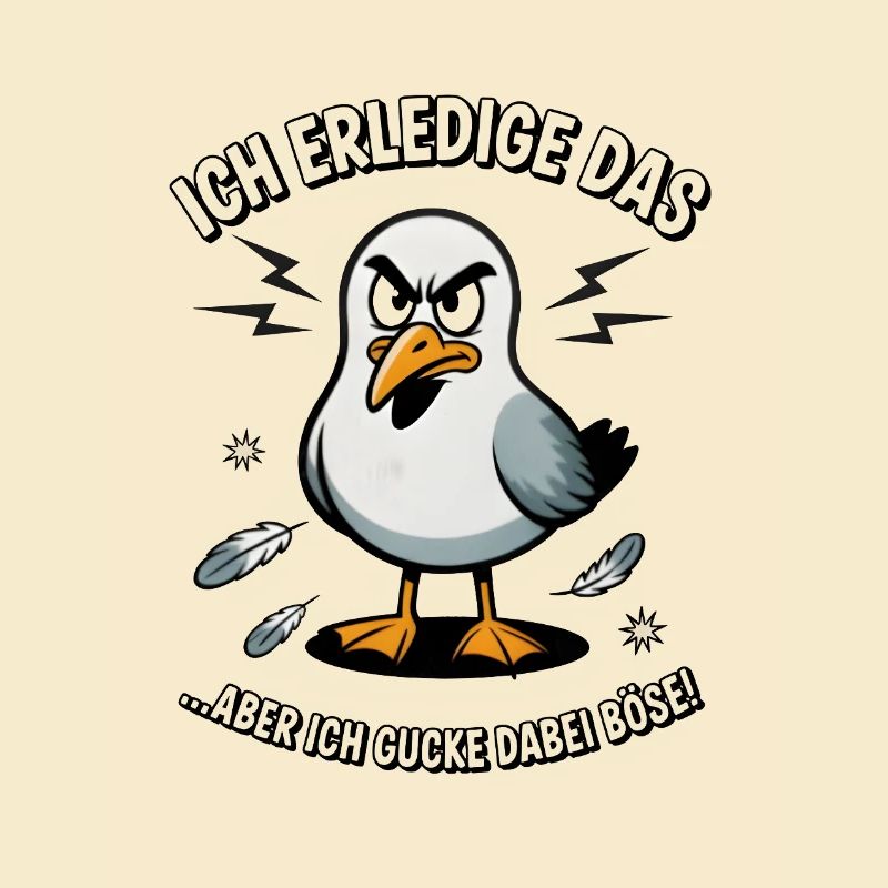 Möwe Seevogel Nen scheiss muss ich