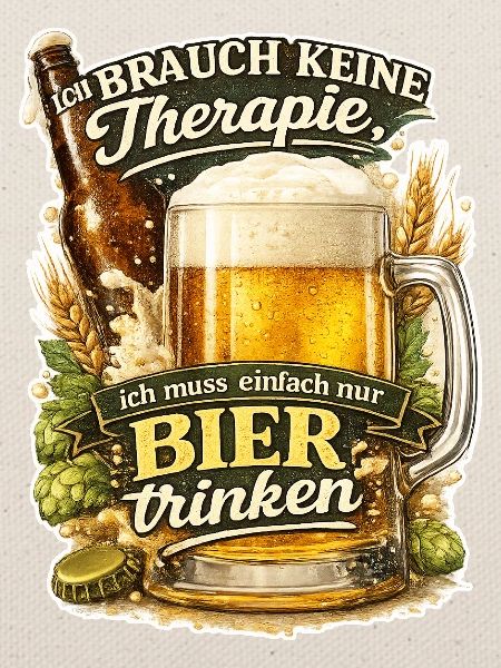 Biertrinken statt Therapie