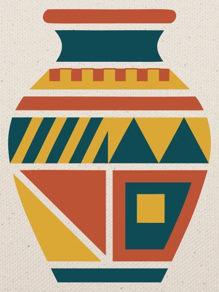 Toepfern Vase Keramik Grafik