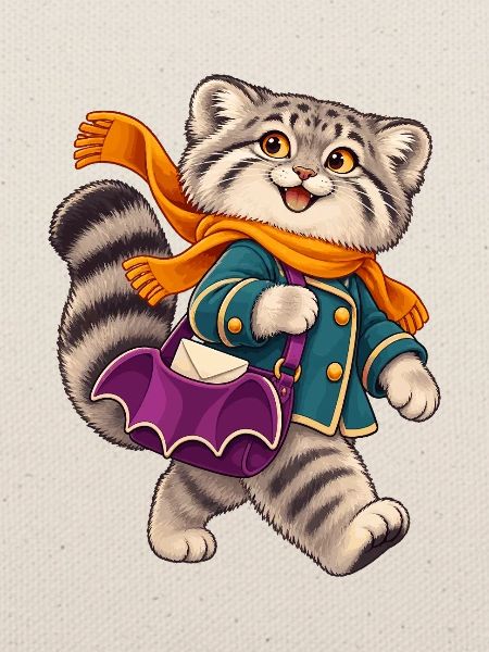 Katzenheld Schal Mantel